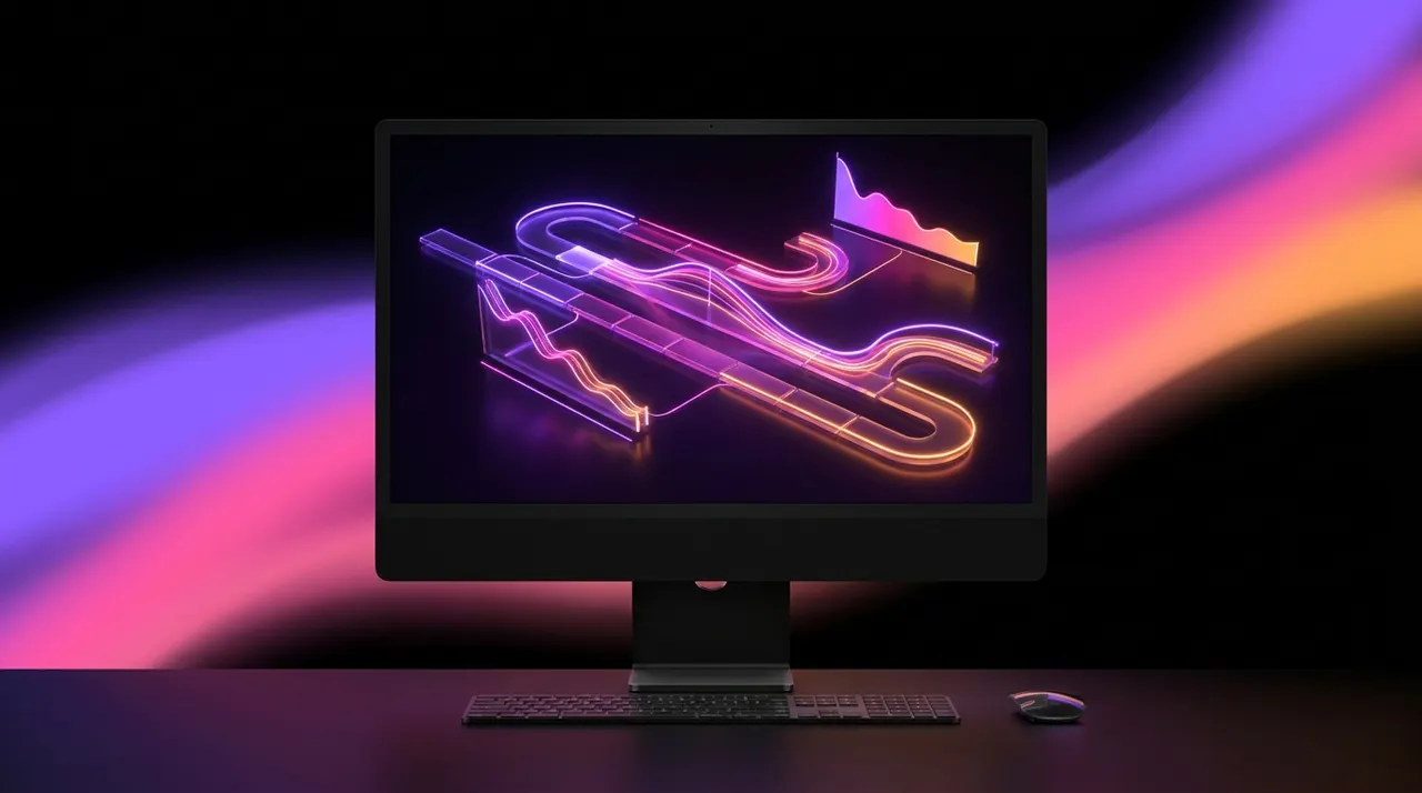 Gráfico de retención ascendente saliendo de la pantalla de un smartphone